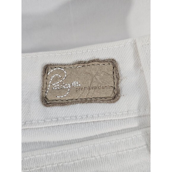 Paige Jeans Womens 28 White Skyline Ankle Peg Mid Rise Skinny Stretch Denim USA - Picture 5 of 11